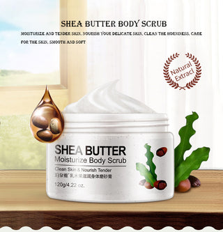 BIOAQUA Body Scrub Shea Butter Exfoliating Body Lotion Deep Cleansing Moisturizing Exfoliator Gel Moisturizer Dead Skin Remover