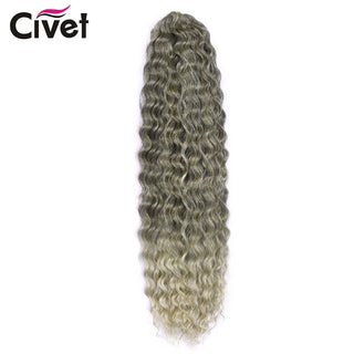 Pell sintètic Ariel Curl Water Weave Passion Twist Trenes de ganxet Extensions de cabell Ombre Blonde Pink Trend Hair Per a dones