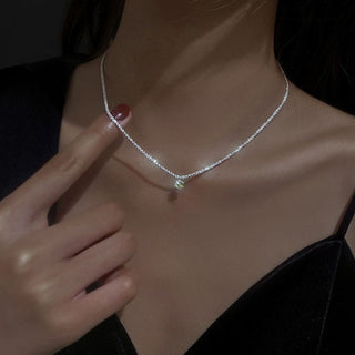 2022 Popular Silver Colour Sparkling Clavicle Chain Choker Necklace Collar For Women Fine Jewelry Wedding Party Birthday Gift