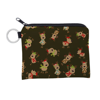 Cute dinosa printing waterproof Purse Card Key Pouch Small Zipper Coin Purse Card