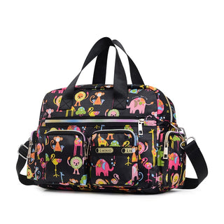 Ladies LargeCapacity Waterproof Tote Bag Flower