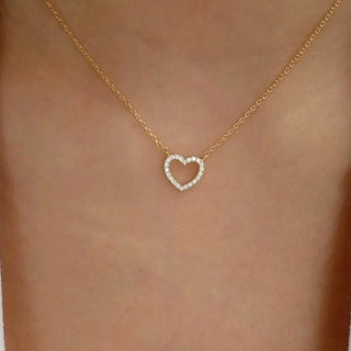 New Trendy Multilayer Heart Butterfly Necklace for Women Fashion Gold Silver Color Geometric Chain Collar Necklace Jewelry Gift ALODIA STORE