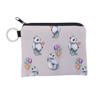 Cute dinosa printing waterproof Purse Card Key Pouch Small Zipper Coin Purse Card