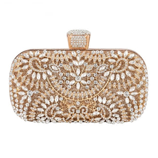 Diamond Evening Metal Clutch bag