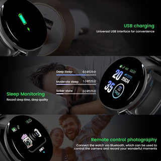 Twitch  Smart Watch Men Women Bluetooth Fitness Tracker Bracelet Sport Heart Rate Blood Pressure Kids Smartwatch for IOS Android