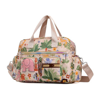 Ladies LargeCapacity Waterproof Tote Bag Flower