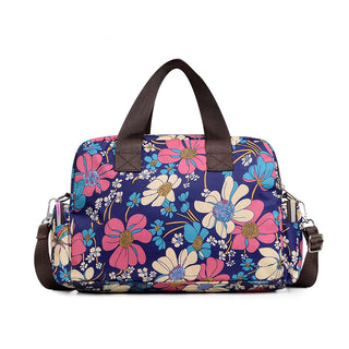 Ladies LargeCapacity Waterproof Tote Bag Flower