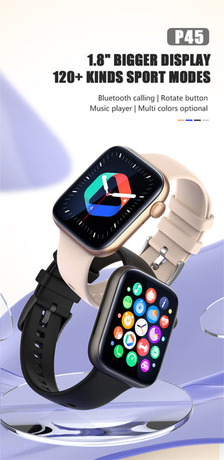 For Xiaomi Huawei Samsung 1.81 inch Bluetooth Call Smartwatch Men Support 120 Sport  2022 New Women Rotary keys Smart Watch +Box