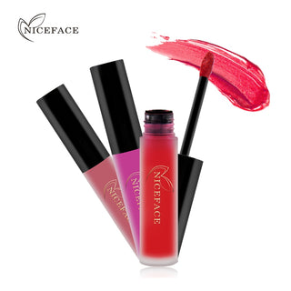 NICEFACE Lip Gloss Nude Matte Liquid Lipstick Lipgloss Waterproof Lip