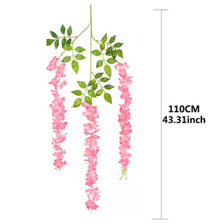 76cm Artificial Green Plants Hanging Ivy Leaves Radish Seaweed Grape Fake Flowers Vine Home Garden Wall Party Decoration