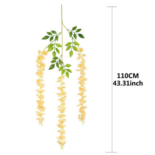 76cm Artificial Green Plants Hanging Ivy Leaves Radish Seaweed Grape Fake Flowers Vine Home Garden Wall Party Decoration