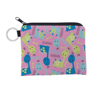 Cute dinosa printing waterproof Purse Card Key Pouch Small Zipper Coin Purse Card