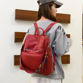 Fashion Anti-theft Women Backpacks Famous Brand High leather