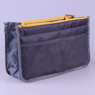 Nylon Cosmetic Bags For Women Tote Insert Double Zipper Makeup