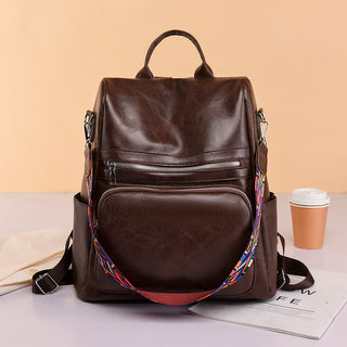 Fashion Anti-theft Women Backpacks Famous Brand High leather