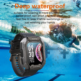 SKMEI 1.71 inch Smart Watch Men Pedometer Swimming Sports Fitness Tracker IP68 Waterproof Bluetooth SmartWatch for Android ios