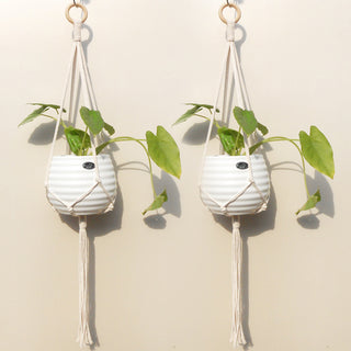 good quality plant hanger pot hanging for home garden macrame plant hanger for bacony pot hanging indoor