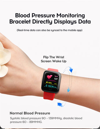 Twitch  Smart Watch Men Women Bluetooth Fitness Tracker Bracelet Sport Heart Rate Blood Pressure Kids Smartwatch for IOS Android