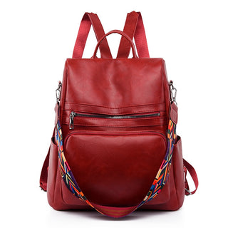 Fashion Anti-theft Women Backpacks Famous Brand High leather