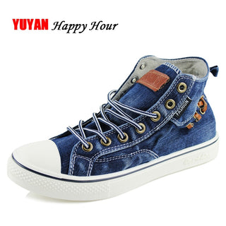 Denim Fashion Sneakers Women's Sneakers Thick Sole Ladies Brand Shoes Plus Size 42 ZHK040