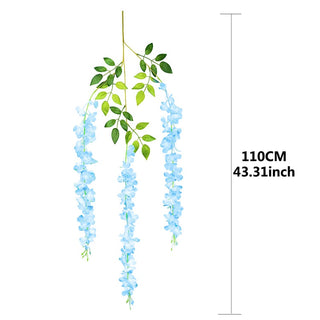 76cm Artificial Green Plants Hanging Ivy Leaves Radish Seaweed Grape Fake Flowers Vine Home Garden Wall Party Decoration