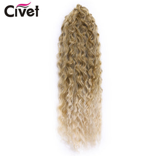 Pell sintètic Ariel Curl Water Weave Passion Twist Trenes de ganxet Extensions de cabell Ombre Blonde Pink Trend Hair Per a dones