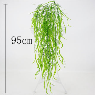 Planta de flor artificial de 50-105 cm, planta de flor artificial de vinya de salze, flor de ratán, per a la decoració de la paret del jardí de la llar