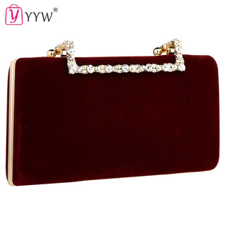 Flannelette Clutch Elegant Luxury Women Bag