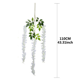 76cm Artificial Green Plants Hanging Ivy Leaves Radish Seaweed Grape Fake Flowers Vine Home Garden Wall Party Decoration