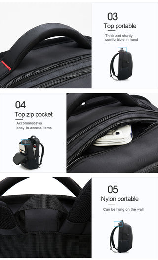 OIWAS Travel Multifunction Backpack Fashion Zipper Open Bag Men&#39;s Backpack Laptop High Quality Male Women Business Classic Bags