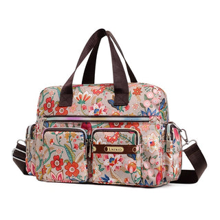 Ladies LargeCapacity Waterproof Tote Bag Flower