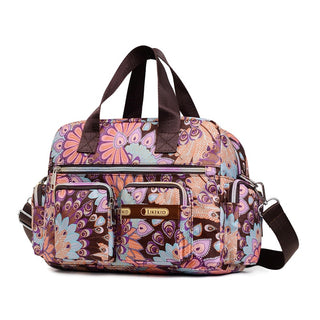 Ladies LargeCapacity Waterproof Tote Bag Flower