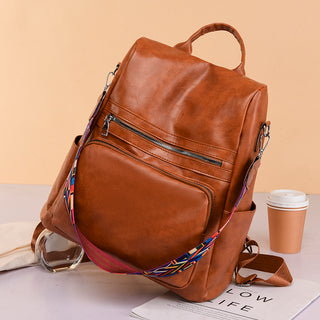 Fashion Anti-theft Women Backpacks Famous Brand High leather