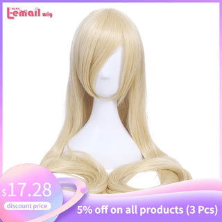 Perruca L-email pèl sintètic de 60 polzades i 150 cm de llarg Perruca rossa Chobits Chi Perruques de cosplay recte beix negre Perruca de cosplay de Halloween