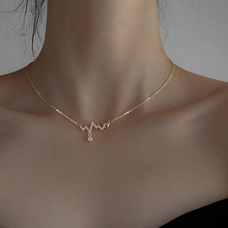 New Trendy Multilayer Heart Butterfly Necklace for Women Fashion Gold Silver Color Geometric Chain Collar Necklace Jewelry Gift ALODIA STORE