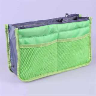 Nylon Cosmetic Bags For Women Tote Insert Double Zipper Makeup