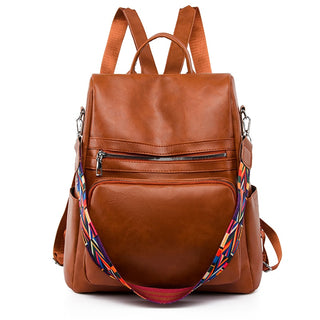 Fashion Anti-theft Women Backpacks Famous Brand High leather