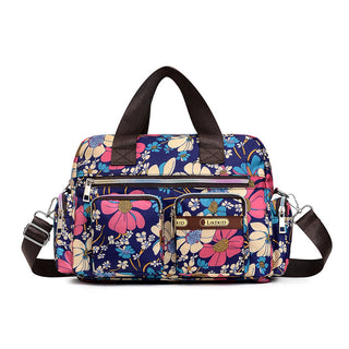 Ladies LargeCapacity Waterproof Tote Bag Flower