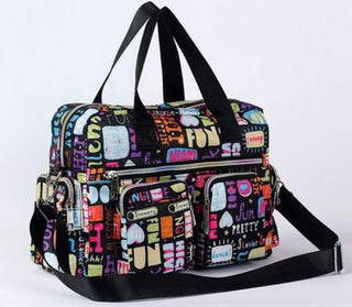 Ladies LargeCapacity Waterproof Tote Bag Flower