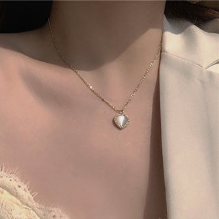 New Trendy Multilayer Heart Butterfly Necklace for Women Fashion Gold Silver Color Geometric Chain Collar Necklace Jewelry Gift ALODIA STORE