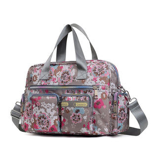 Ladies LargeCapacity Waterproof Tote Bag Flower