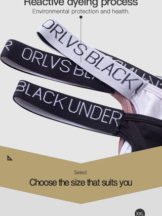 ORLVS Sissy Bikini Mens Jockstrap Men Thong Sexy Gay Man's Underwear Men's Thongs Modal Penis Pouch Low Waist G-strings Lingerie