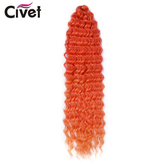 Pell sintètic Ariel Curl Water Weave Passion Twist Trenes de ganxet Extensions de cabell Ombre Blonde Pink Trend Hair Per a dones