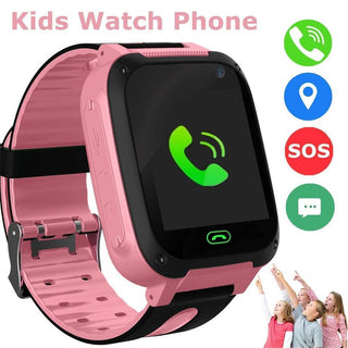 Kids Smart Watch Waterproof Touch Screen Video Camera Sim Card Call Phone S4 Smartwatch with Light GPS Locator For IOS Android