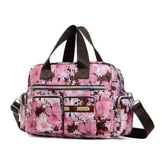 Ladies LargeCapacity Waterproof Tote Bag Flower