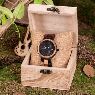 BOBO BIRD Luxury Wood Couple Watches for Men Watch Auto Date Man Watch for Women Handmade Quartz Wristwatch Relogio Masculino