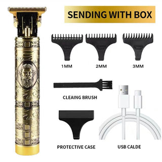 Men's Beard Hair Clipper Designer Random Electric Professional