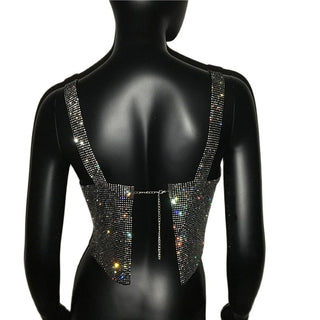 Camiseta de tirants de discoteca brillant